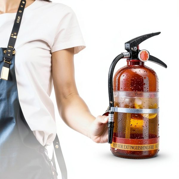 Pursua Liquor Dispenser Hand Pressure Design Red Modern-6
