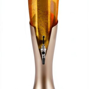 DELOPVIO Beer Dispenser Gold Color Party Lights Large-0