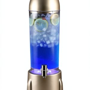 Mpuufom Beer Dispenser Rocket Design Champagne Gold 3L-0