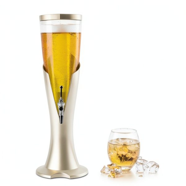 KeruRome Beer Dispenser Gold Modern Design Party Serving-3