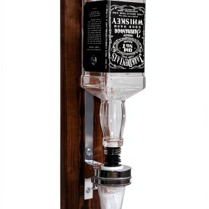 Gesonlinka Pine Wood Beer Dispenser Wall Mounted Silver-0