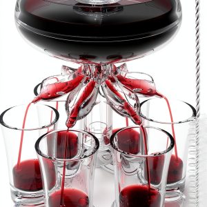 ALEVM00M Shot Glass Dispenser Clear Acrylic 6 Way Home Bar-0