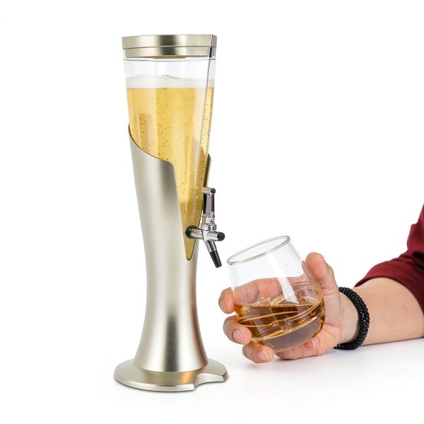 KeruRome Beer Dispenser Gold Modern Design Party Serving-2