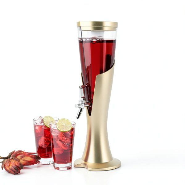 KeruRome Beer Dispenser Gold Modern Design Party Serving-1