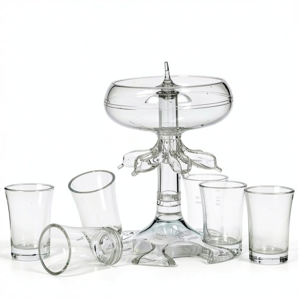 ALEVM00M Shot Glass Dispenser Clear Acrylic 6 Way Home Bar-1