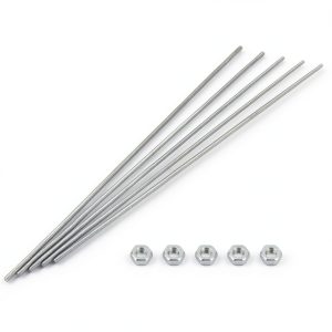 M3 x 400mm Fully Threaded Rod – HiPicco 304 Stainless Steel 5 Pack-0