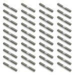 Stainless Steel Double End Stud Bolt M6x40mm by Asamuyu 40pcs Pack-0