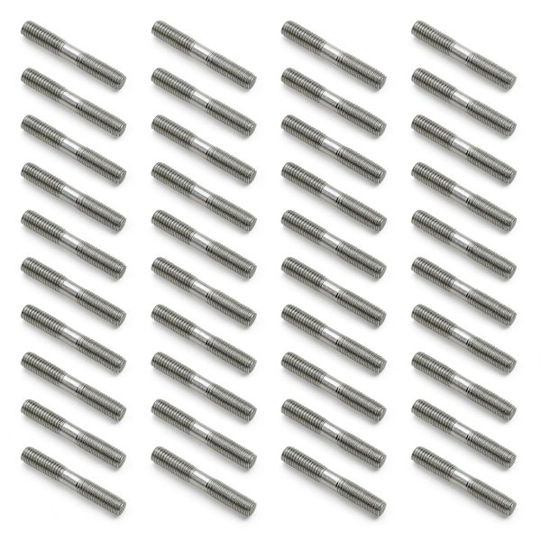 Stainless Steel Double End Stud Bolt M6x40mm by Asamuyu 40pcs Pack-0
