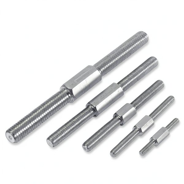 PATIKIL M5x40mm Threaded Stud Screw 304 Stainless Steel Hex Bolt-2