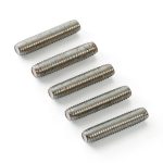 uxcell 5Pcs M4-0.7x20mm Threaded Rods 304 Stainless Steel Bar Studs-0
