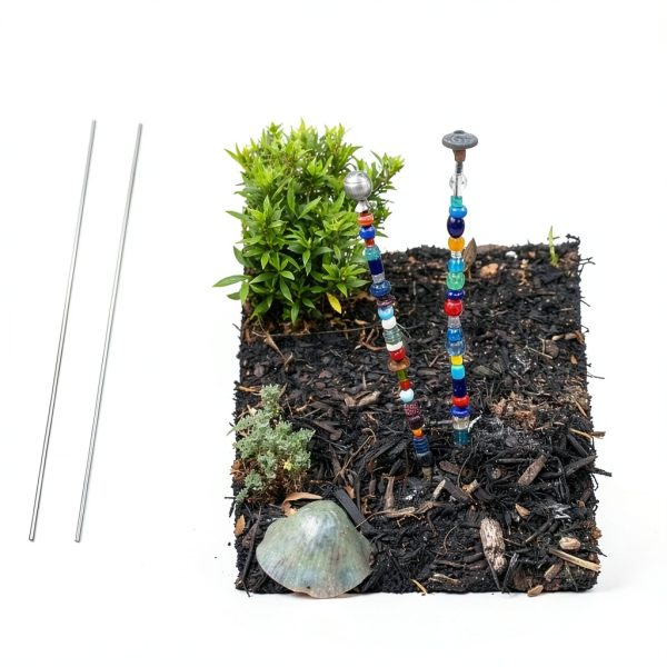 Total 24pcs 8/32 Inch M4 Threaded Rods and Studs, Include 12pcs 12.99" Fully Threaded Rods 12pcs Stainless Steel Hex Nuts, Right Hand Thread Bar for Clamps Hangers Beaded Garden Stakes-2